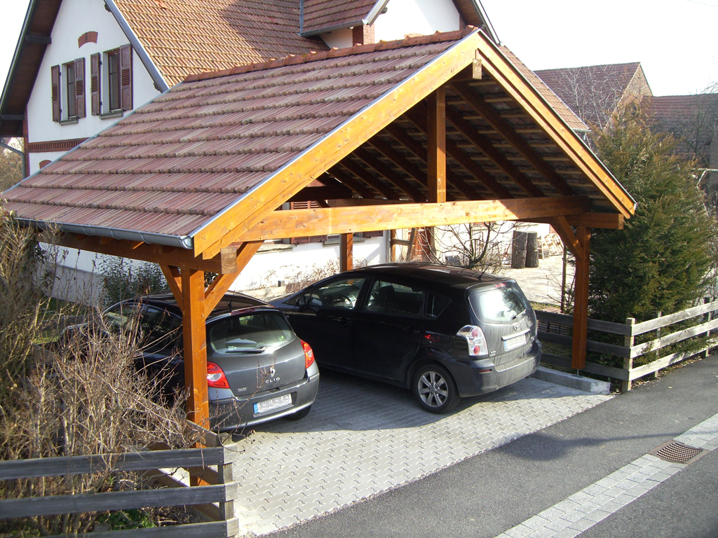 Abriboa - Charpente pour structure à 2 pans - vente en ligne d'abris en ...