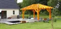 Kiosque 5.60 x 4.30m poteaux de 20x20cm