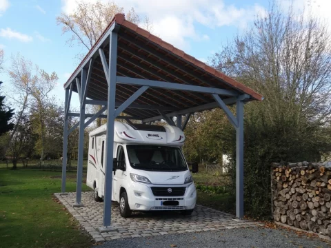 Abri camping car monopente